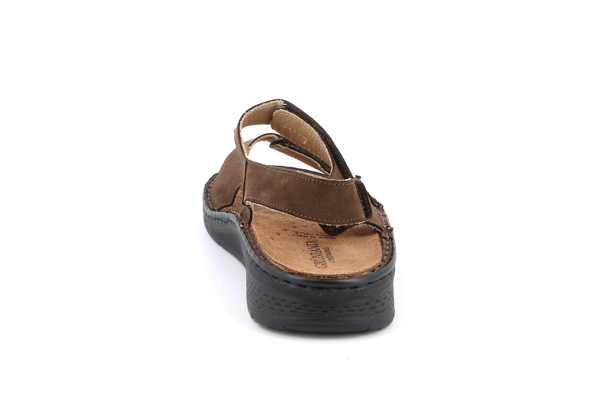 LEPP SE0699 MARRON CIABATTA SANDALO UOMO