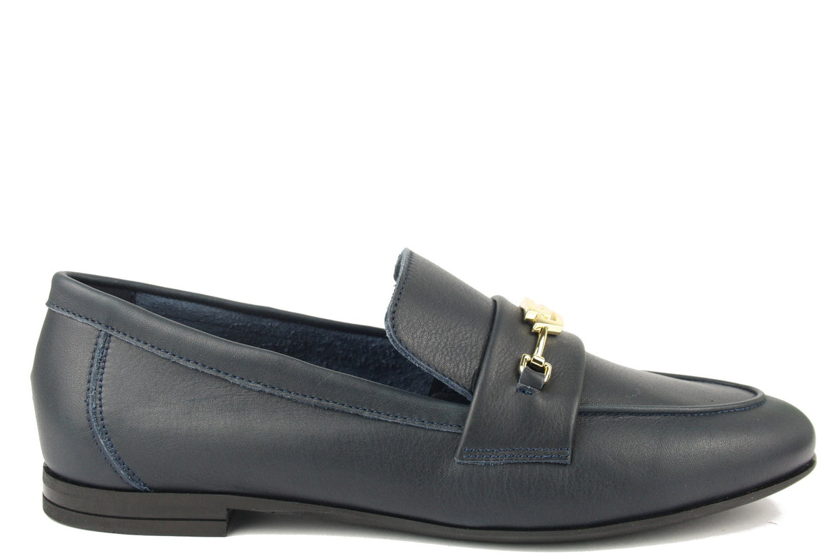 95M3 BLU MOCASSINO DONNA