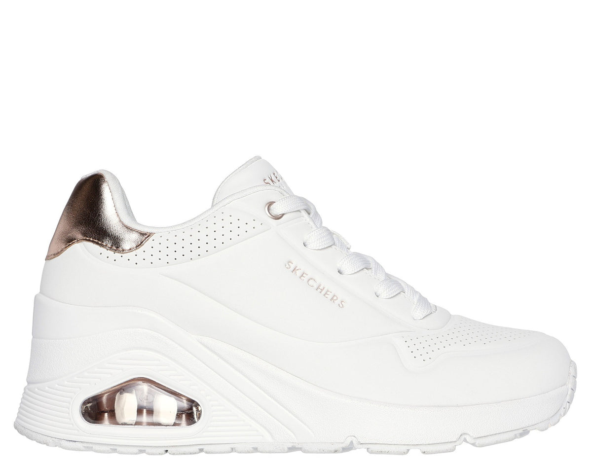 177520 UNO WEDGE BIANCO LACCI DONNA
