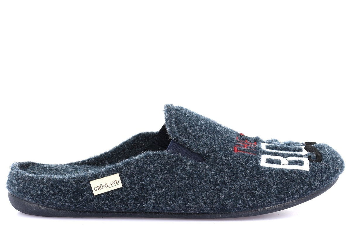 LECY CI3198 BLU PANTOFOLA PUNTA CHIUSA UOMO