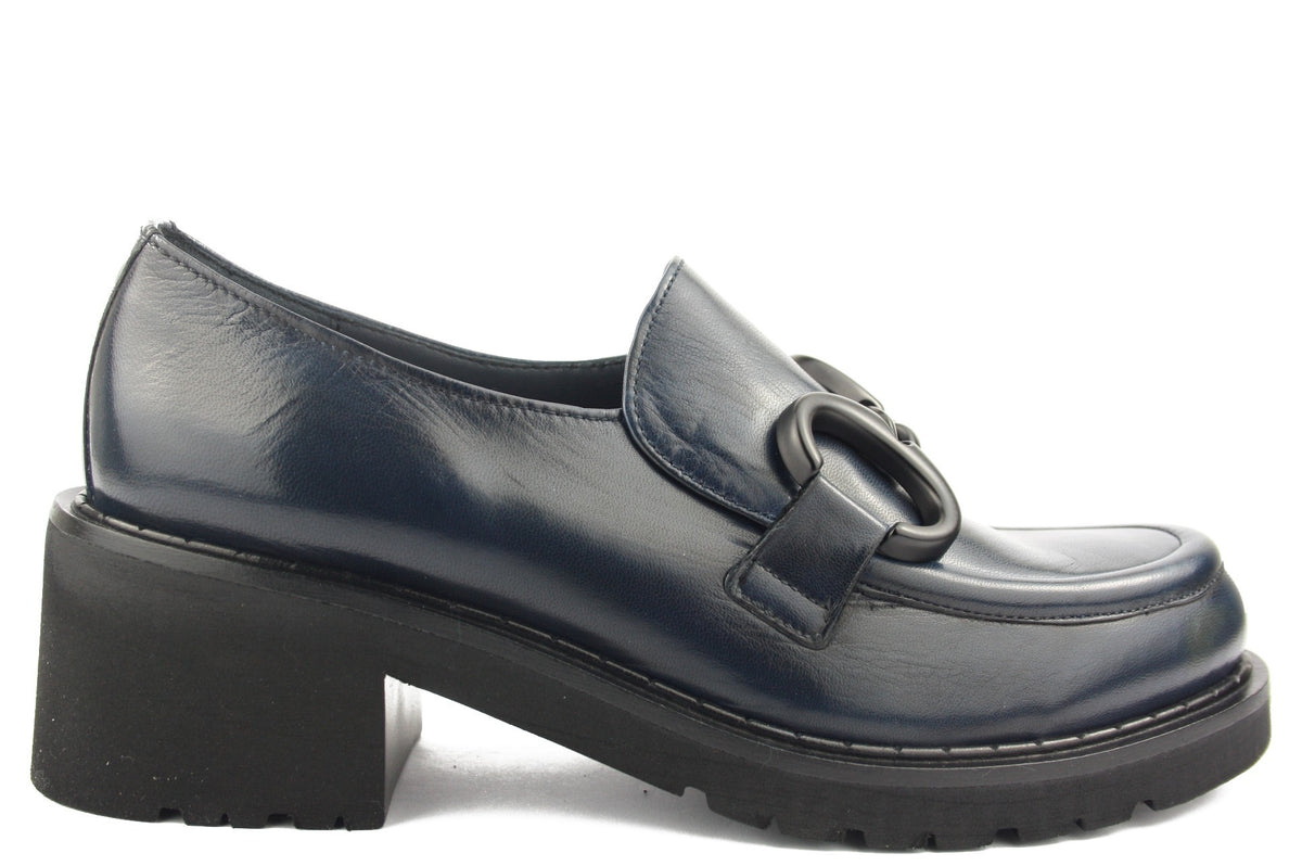 D523 BLU MOCASSINO DONNA