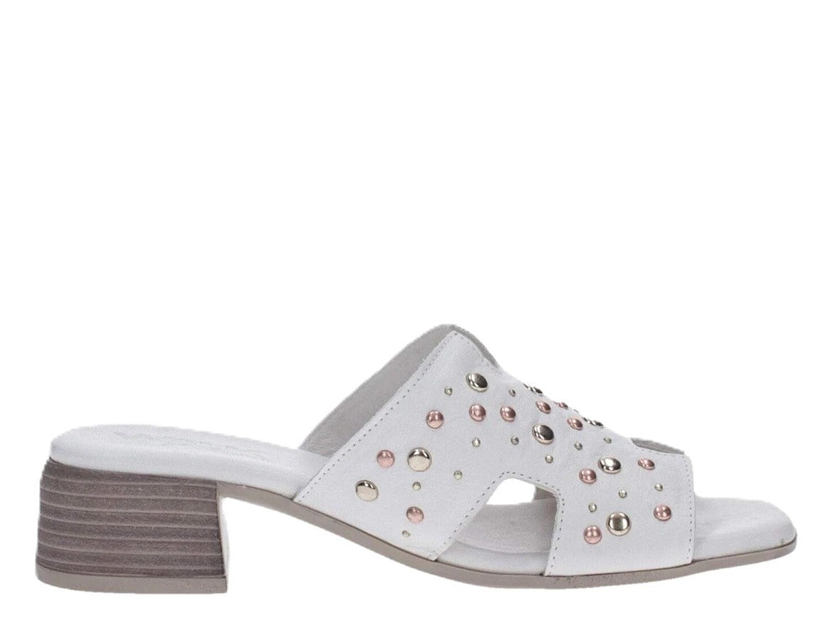 K56076 CREMA CIABATTA SANDALO DONNA