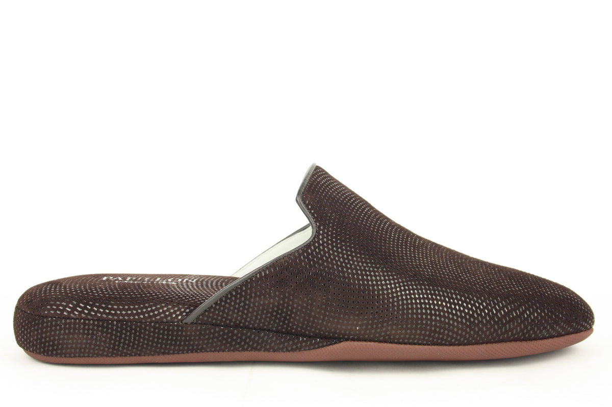 9900 MARRON PANTOFOLA PUNTA CHIUSA UOMO