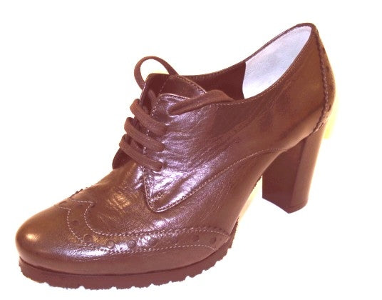 479 MARRON LACCI SCARPA TIPO INGLESE DONNA