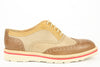 D314 BICOLORE LACCI SCARPA TIPO INGLESE DONNA