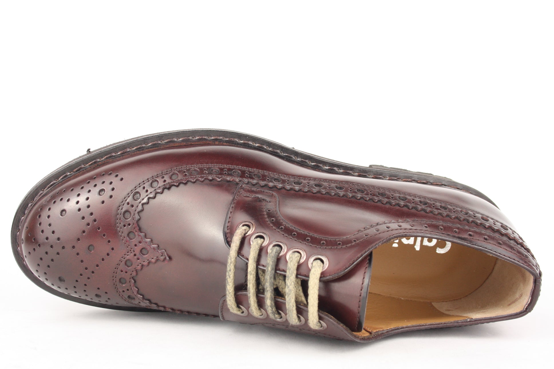 G105 BORDEAUX LACCI SCARPA TIPO INGLESE UOMO
