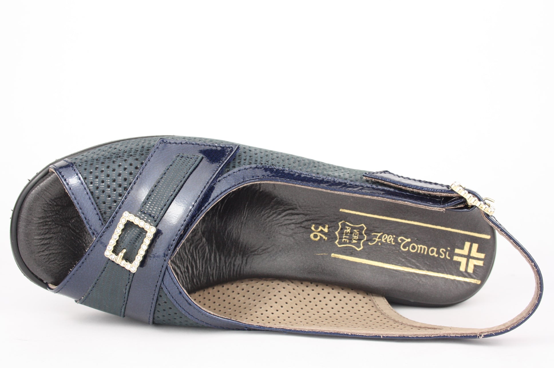 JENNIFER LARGE BLU SANDALO DONNA