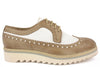 DL125 BICOLORE LACCI SCARPA TIPO INGLESE DONNA