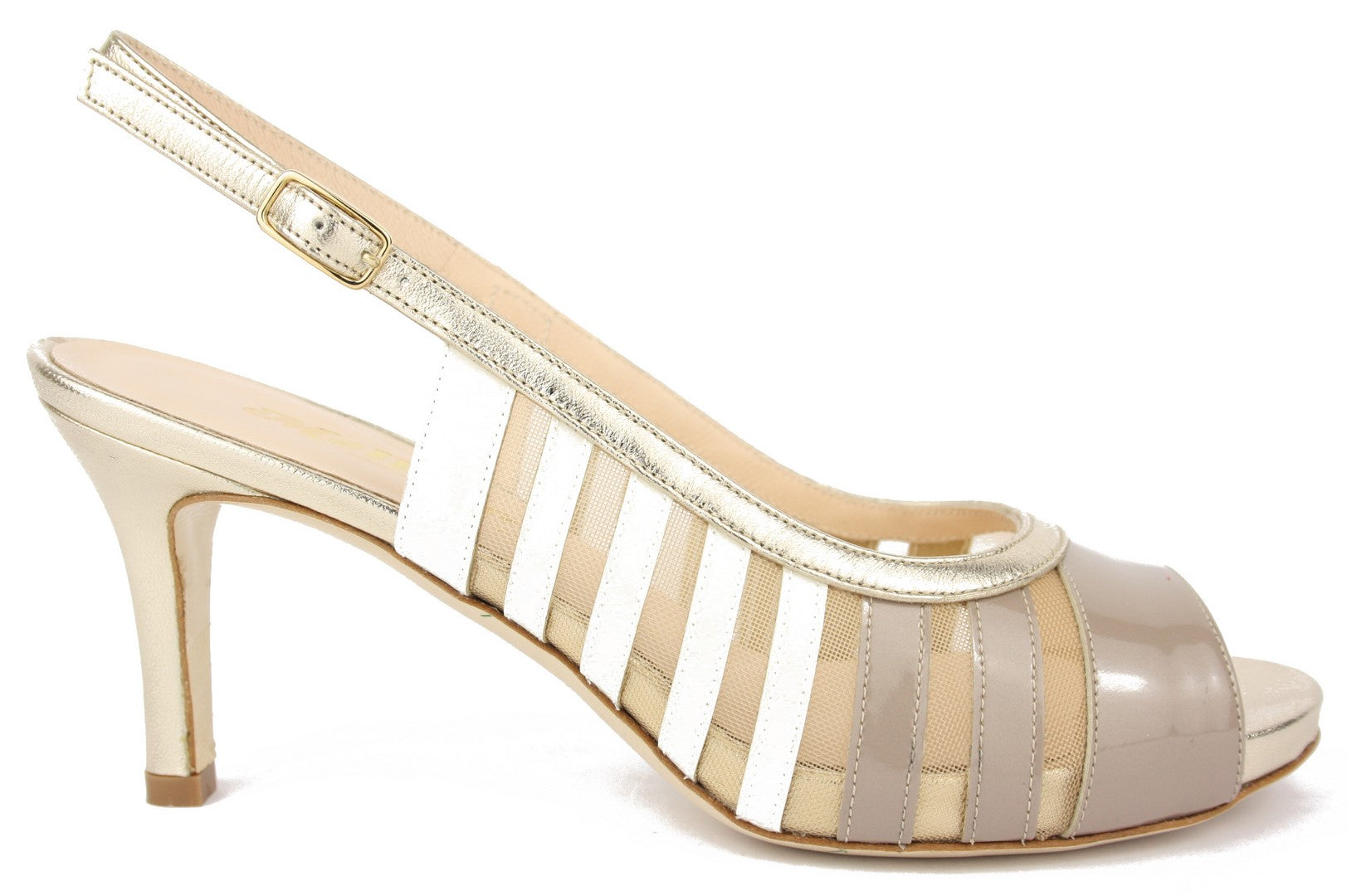 S803 BIC/BEGE SANDALO DONNA
