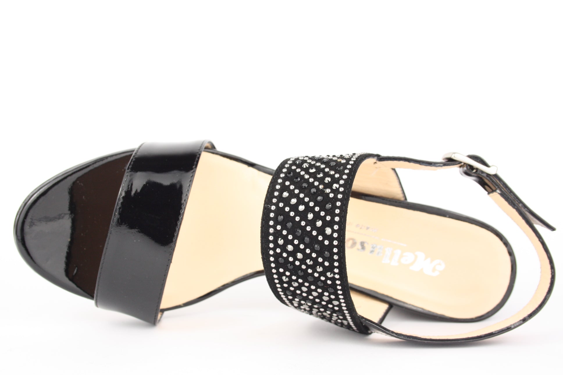 S733 NERO SANDALO DONNA