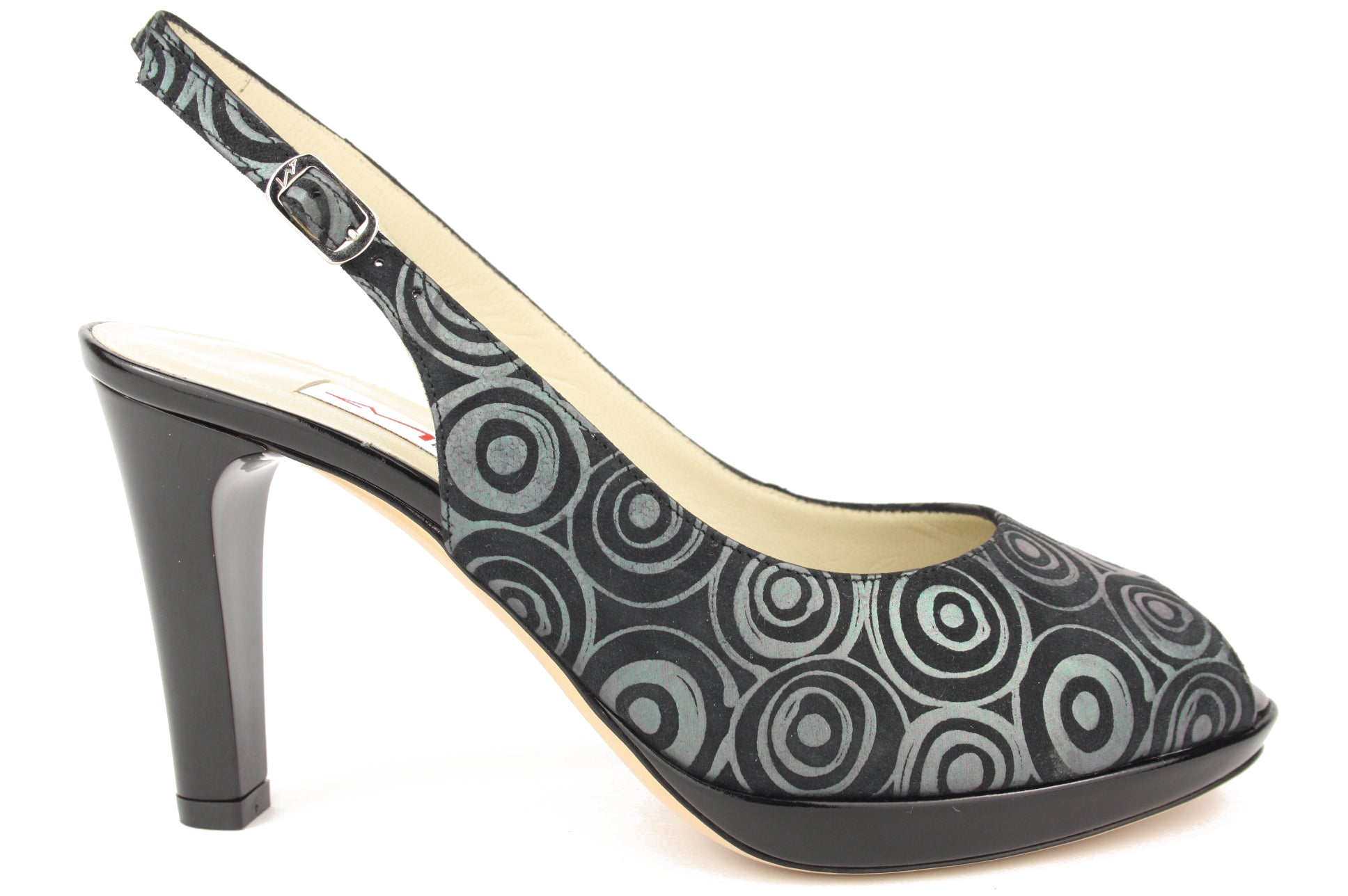 400 - 114 CERCHI NERO SANDALO DONNA