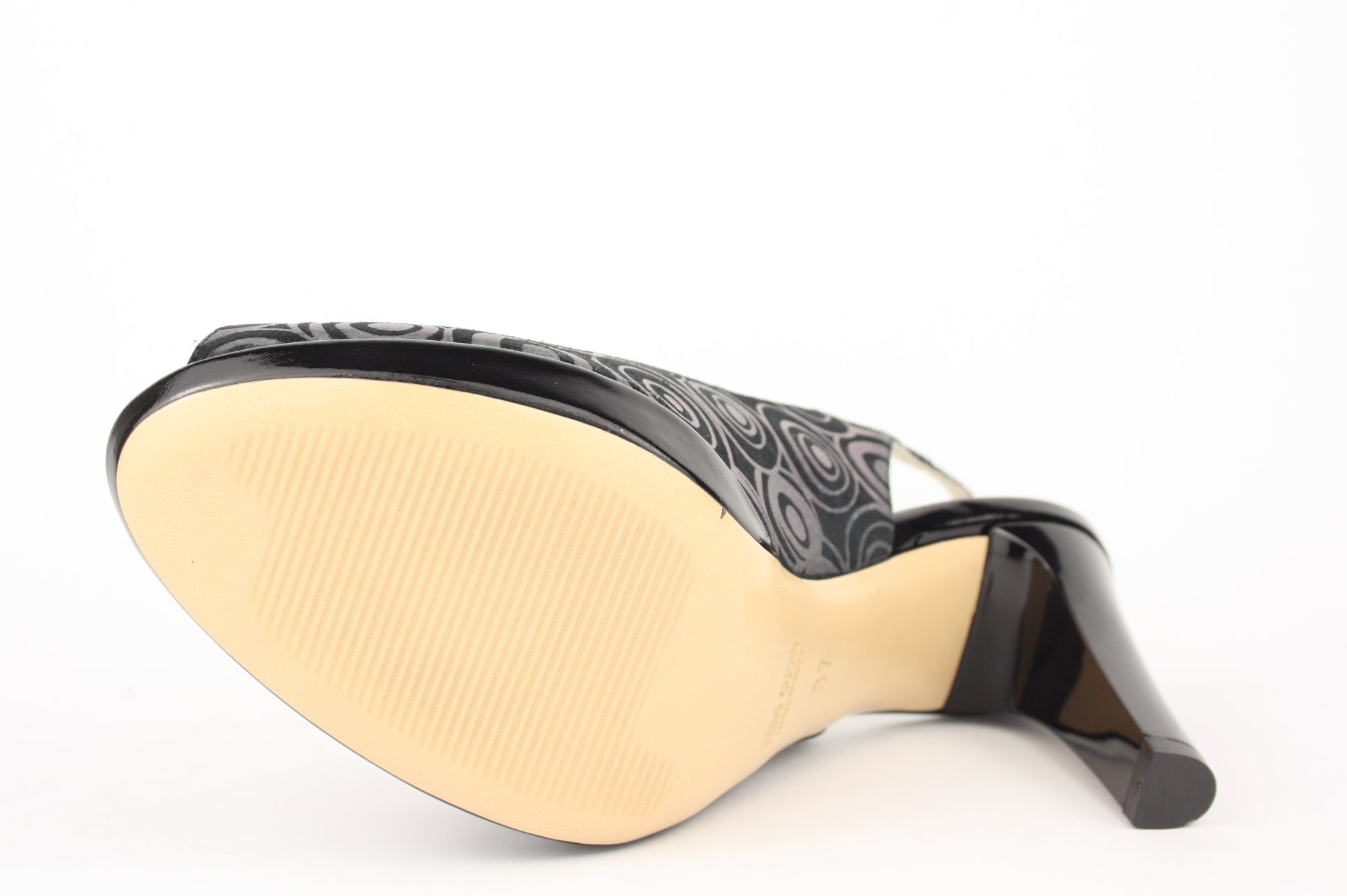400 - 114 CERCHI NERO SANDALO DONNA