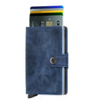 MINIWALLET VINTAGE BLU MINI PORTAFOGLO PORTACARD UNISEX ACCESSORI