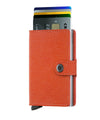 MINIWALLET CRISPLE ARANCIO MINI PORTAFOGLO PORTACARD UNISEX ACCESSORI