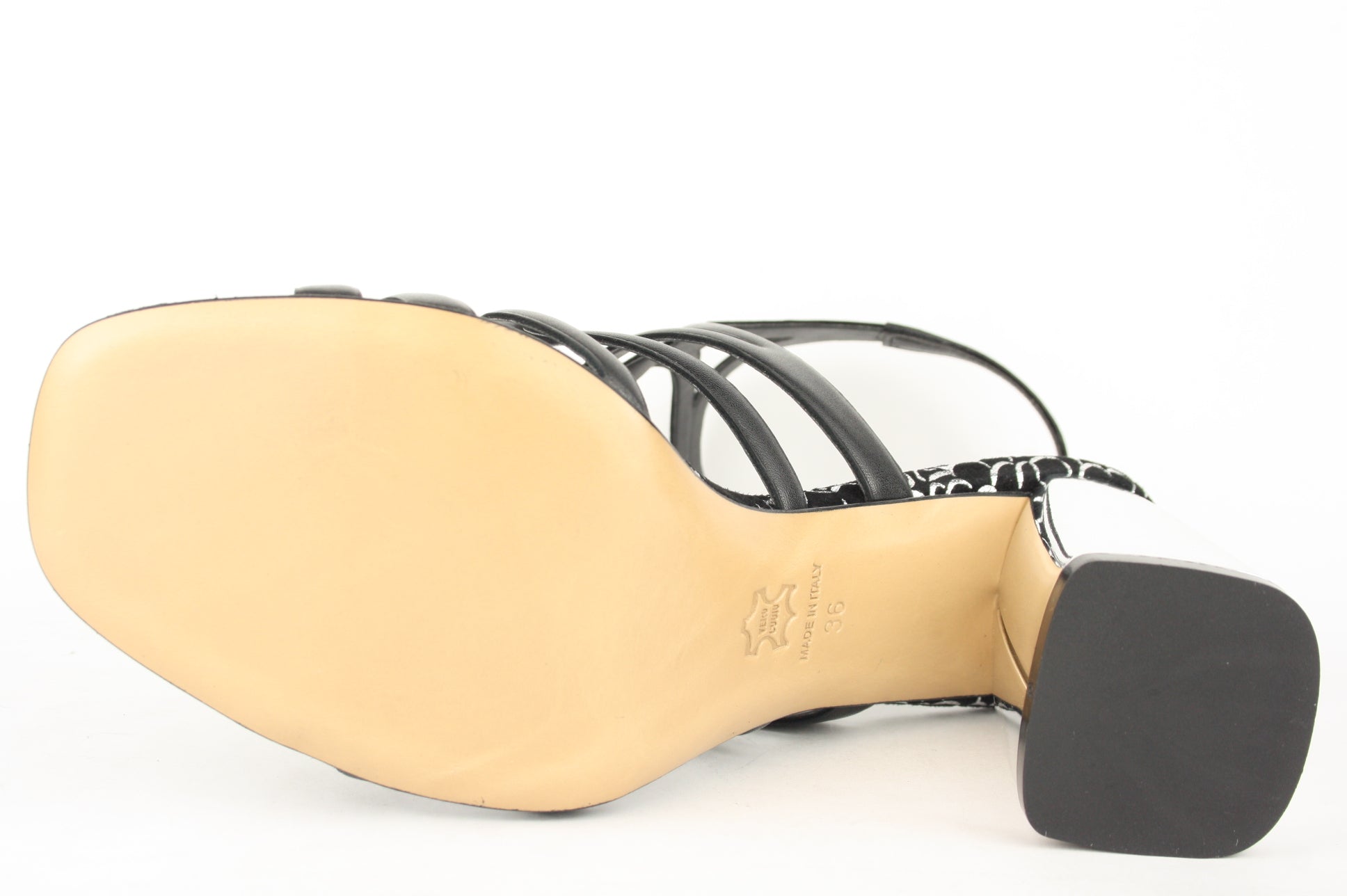 537 NERO SANDALO DONNA