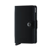 MINIWALLET MATTE NERO MINI PORTAFOGLO PORTACARD UNISEX ACCESSORI