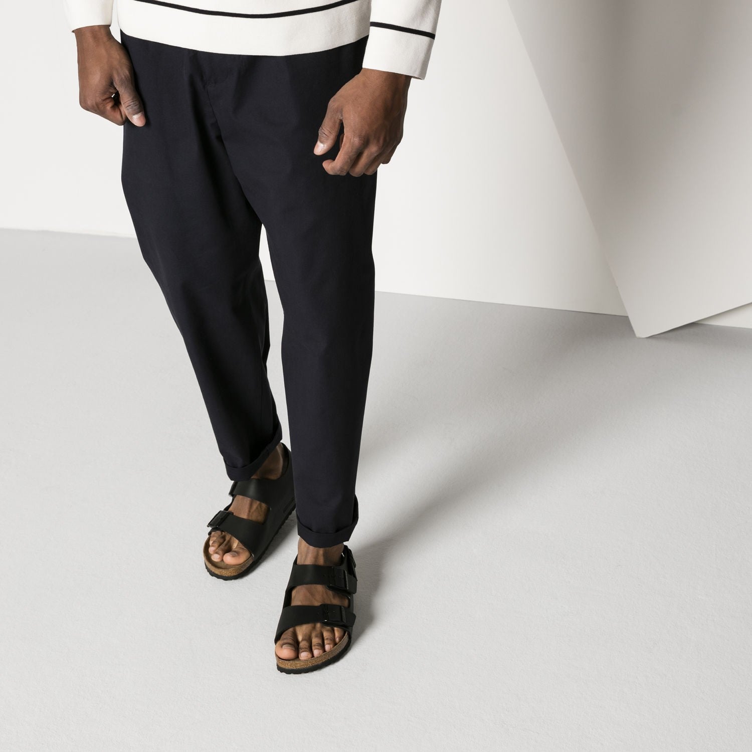 MILANO NERO SANDALO UNISEX CALZATURE