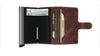 MINIWALLET VINTAGE MARRON MINI PORTAFOGLO PORTACARD UNISEX ACCESSORI