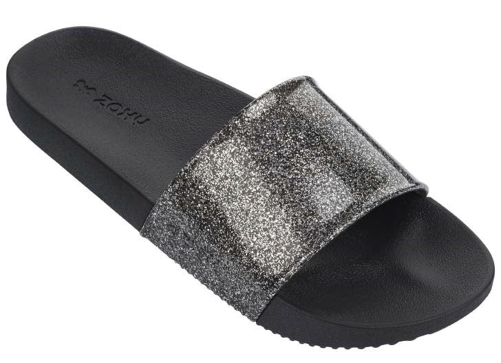 ZAXY SNAP GLITTER NERO CIABATTA SANDALO DONNA