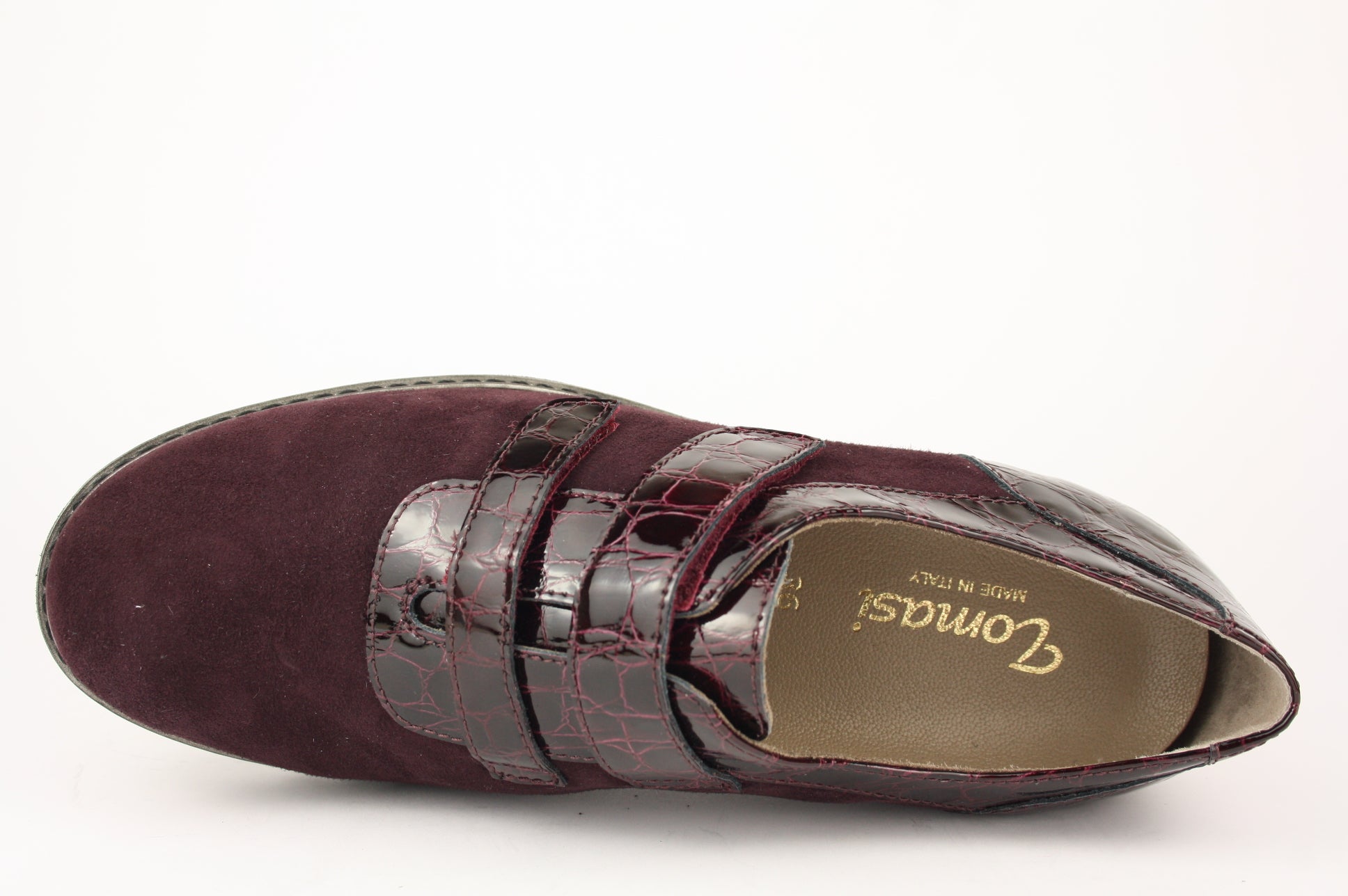OLBIA - VANITY BORDEAUX CHIUSURA A STRAPPO DONNA