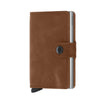 MINIWALLET VINTAGE COGNAC MINI PORTAFOGLO PORTACARD UNISEX ACCESSORI
