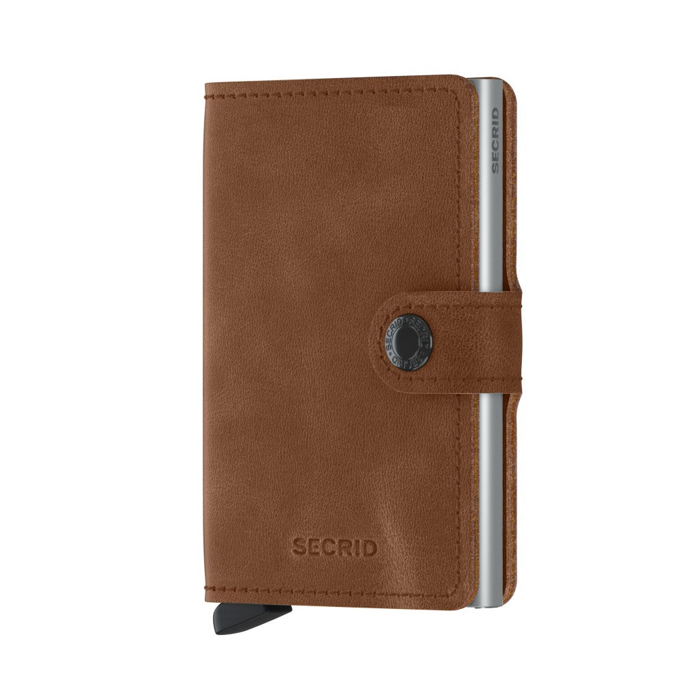 MINIWALLET VINTAGE COGNAC MINI PORTAFOGLO PORTACARD UNISEX ACCESSORI