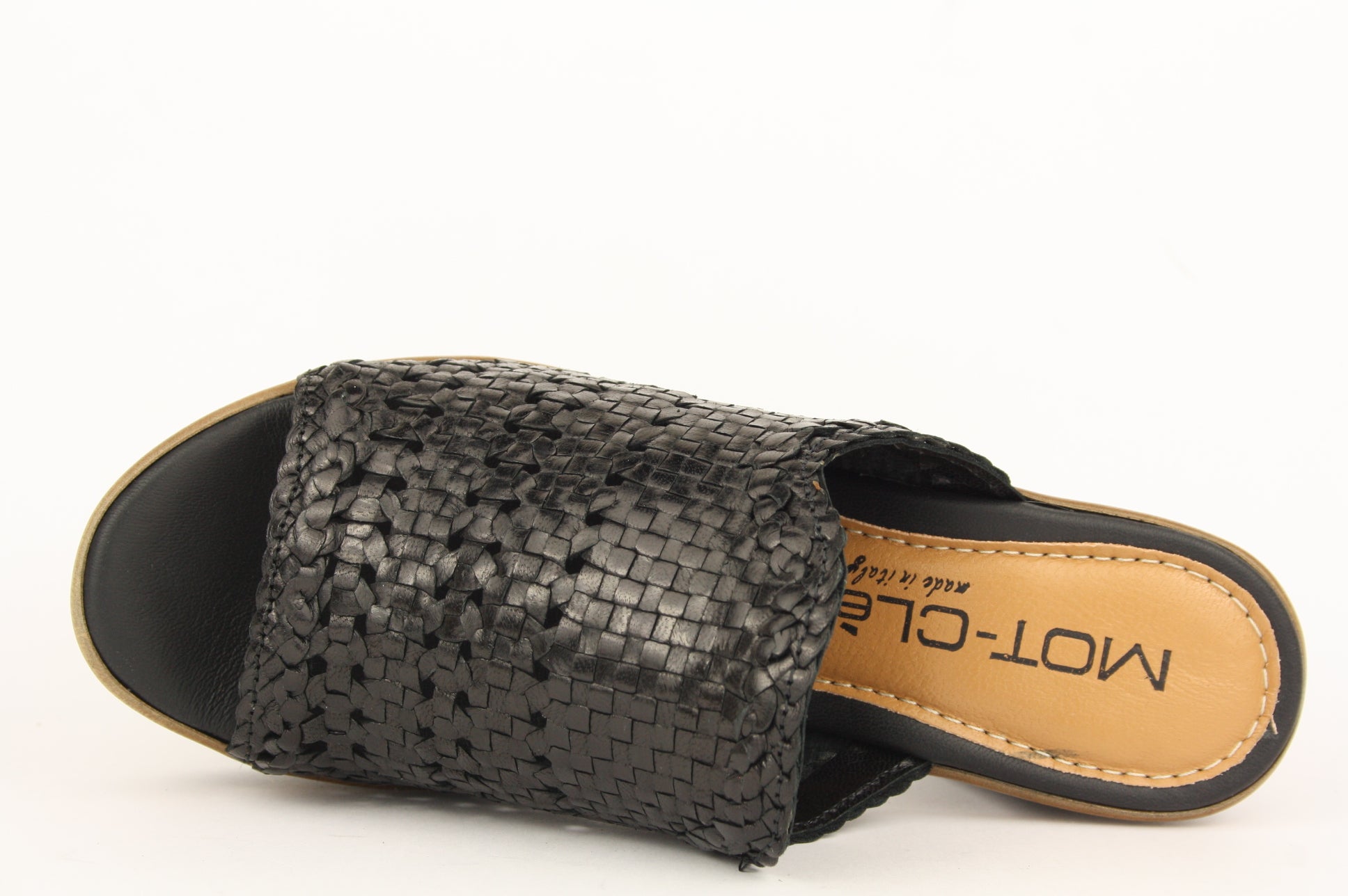 M1391 NERO CIABATTA SANDALO DONNA