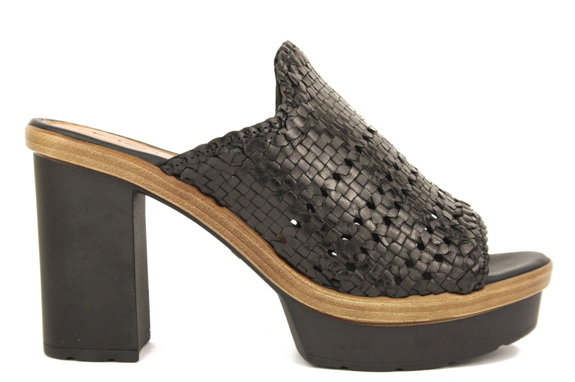 M1391 NERO CIABATTA SANDALO DONNA