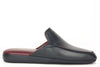 9906 PELLE BLU PANTOFOLA PUNTA CHIUSA UOMO