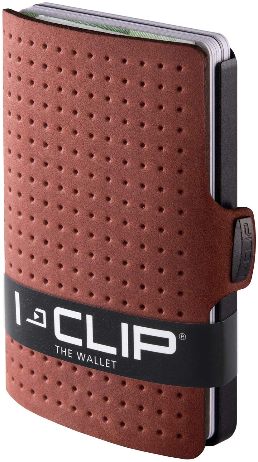 I-CLIP ADVANTAGE GM MARRON MINI PORTAFOGLO PORTACARD UNISEX ACCESSORI