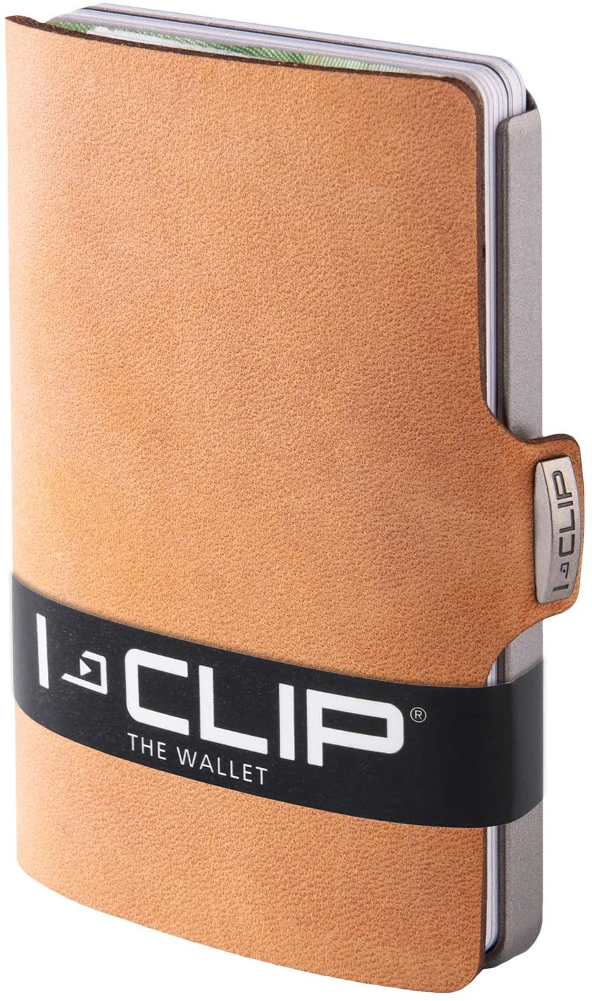 I-CLIP SOFT TOUCH CARAMEL MINI PORTAFOGLO PORTACARD UNISEX ACCESSORI
