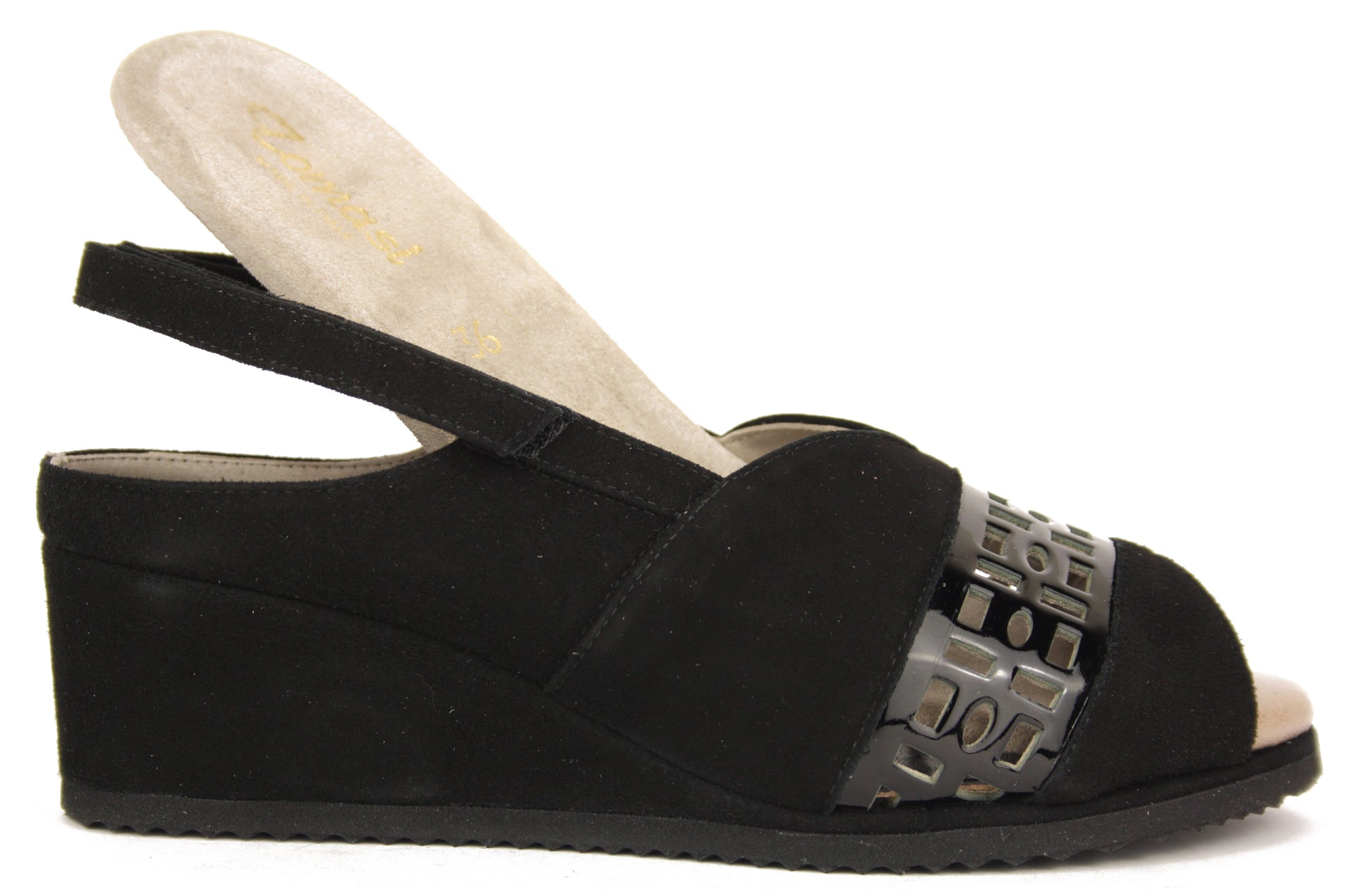 MAREN S. SPIGA NERO SANDALO DONNA