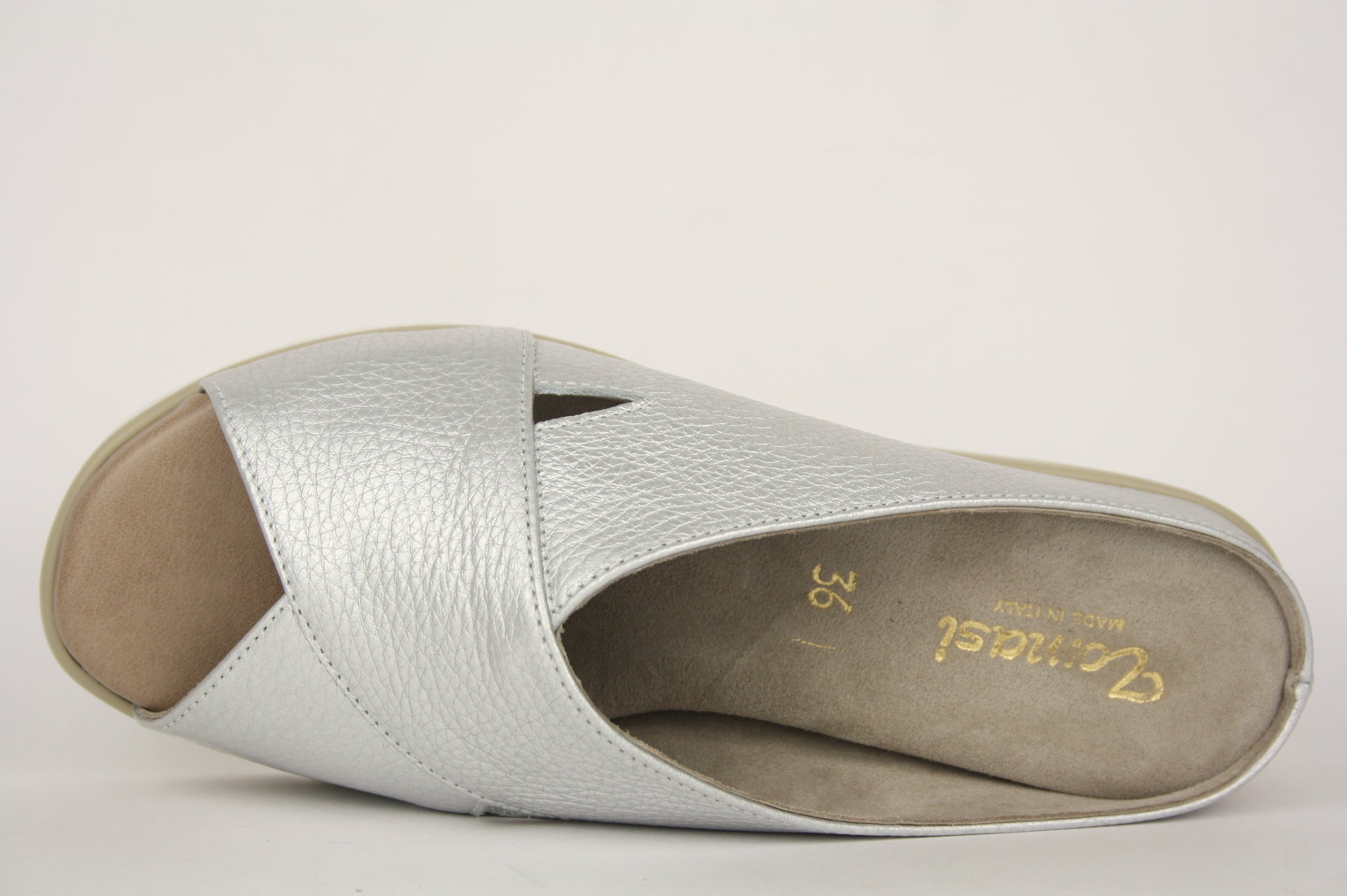POLDINA S. - PEACE ARGENTO CIABATTA SANDALO DONNA