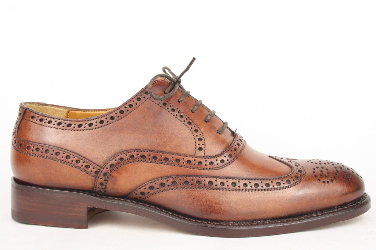 58 C MARRON LACCI SCARPA TIPO INGLESE UOMO