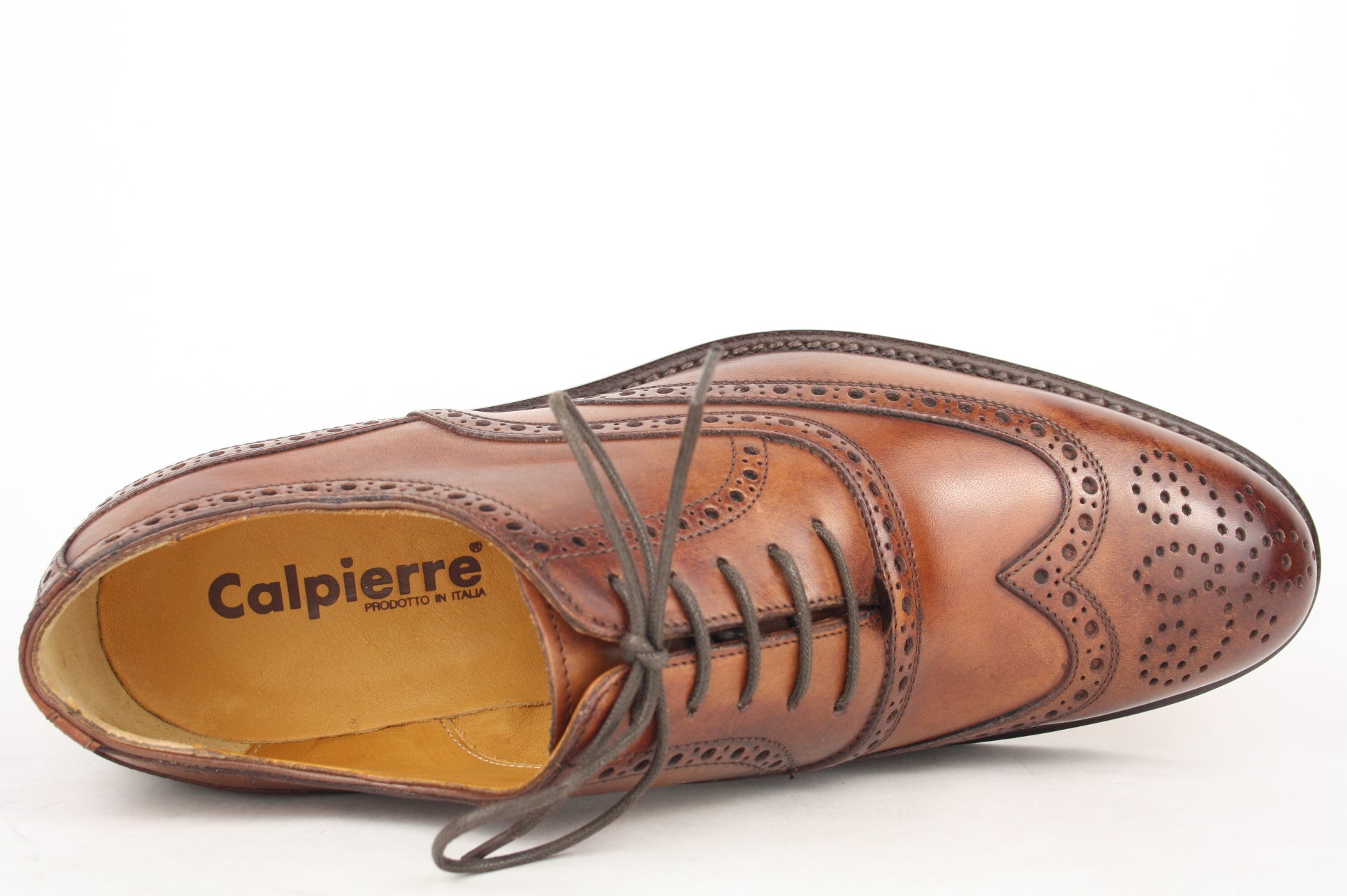 58 C MARRON LACCI SCARPA TIPO INGLESE UOMO