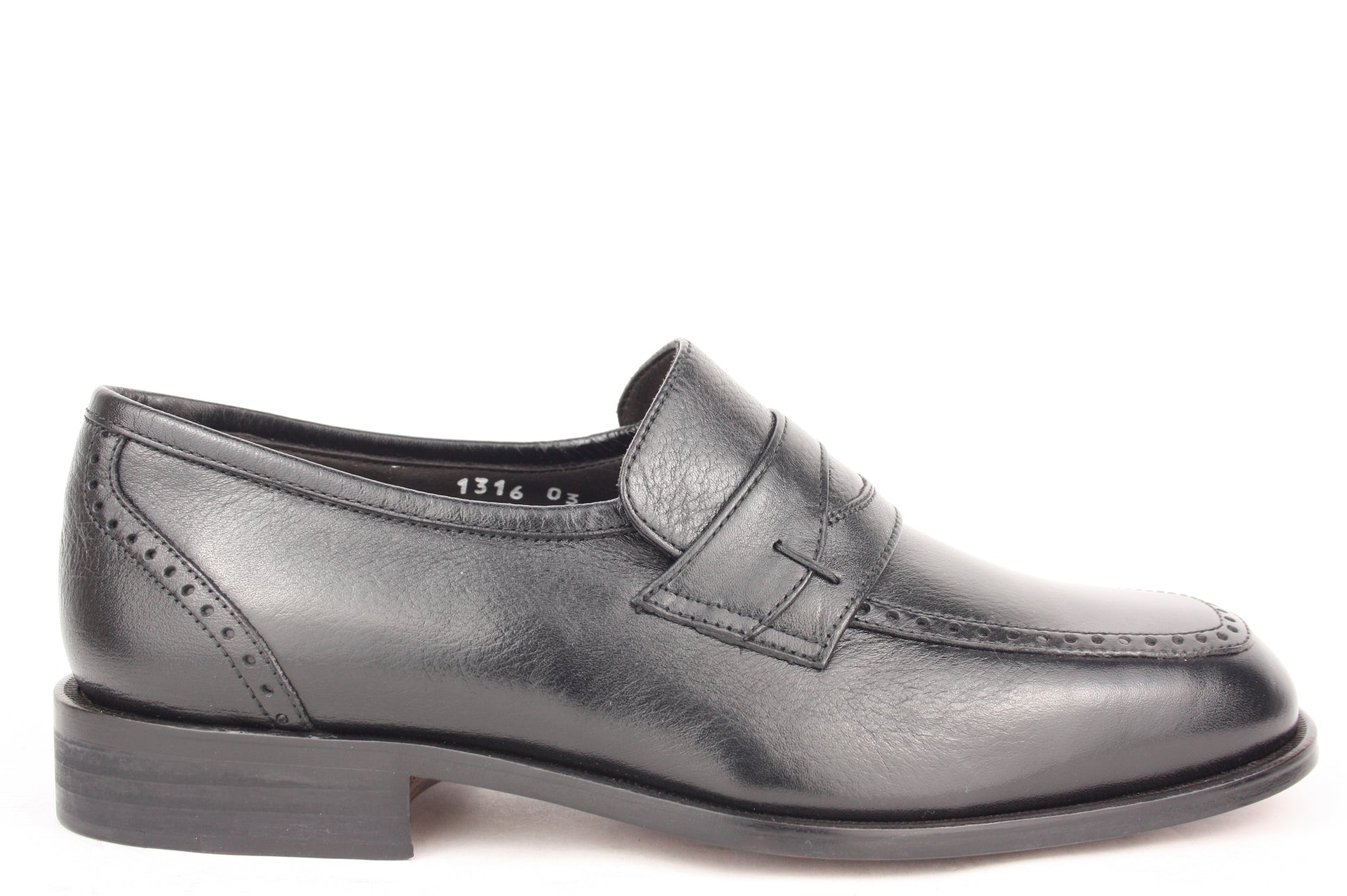 1316 NERO MOCASSINO UOMO