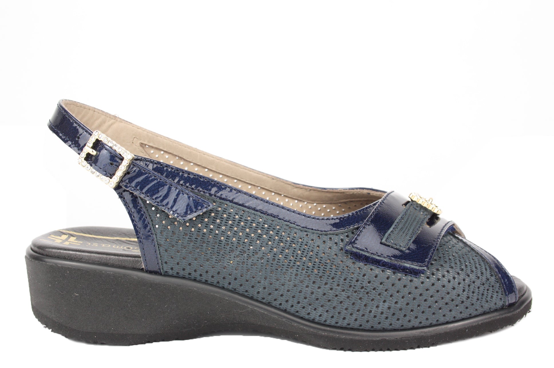 JENNIFER LARGE BLU SANDALO DONNA