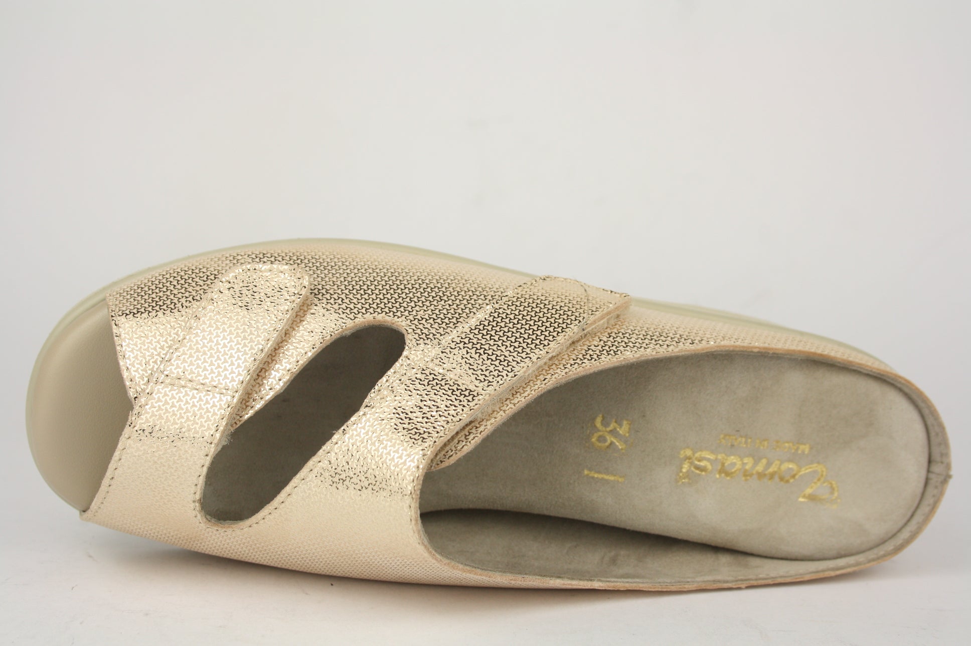 AMANTEA-LARGE BLU CIABATTA SANDALO DONNA