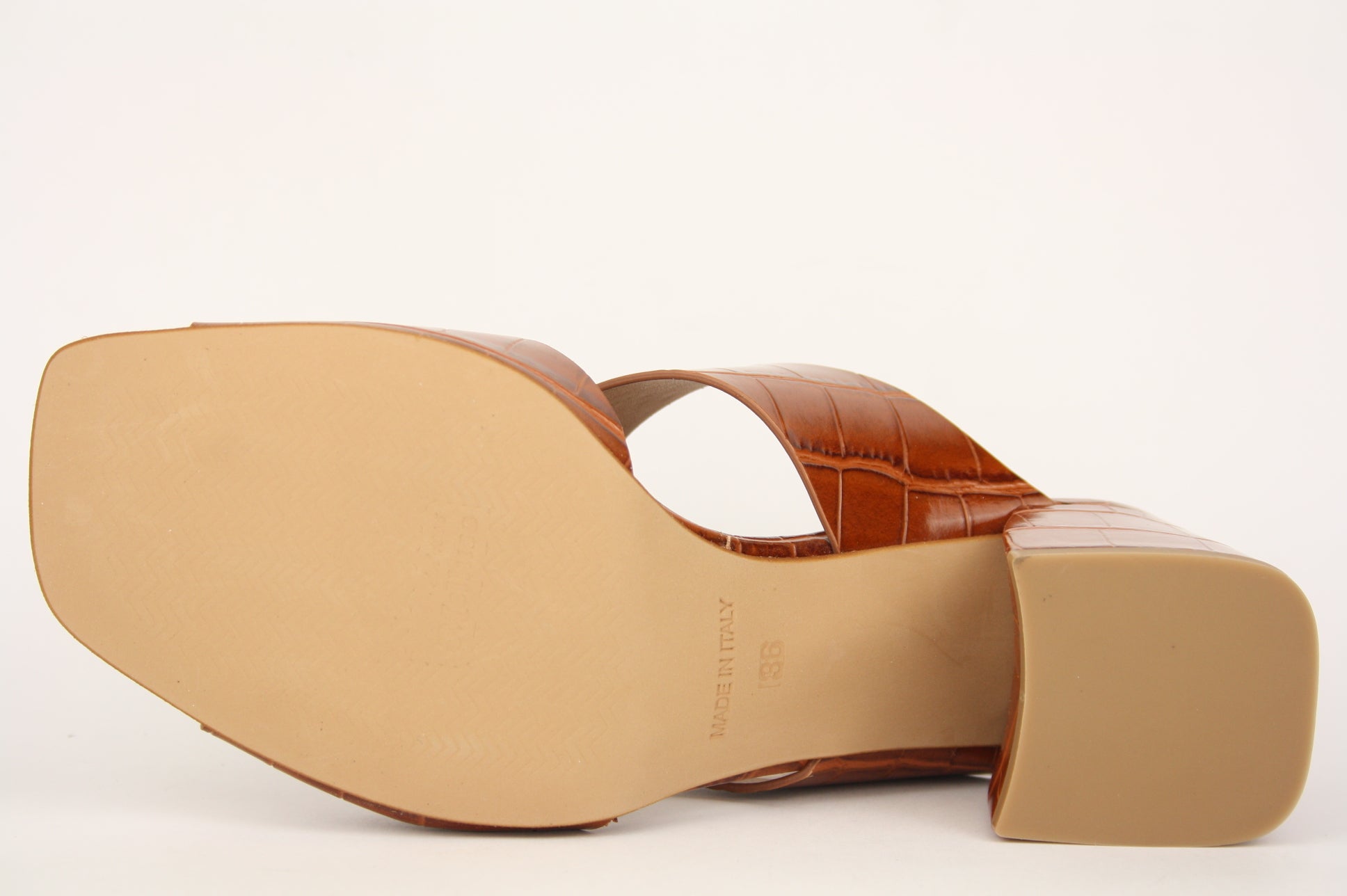 N705 CUOIO CIABATTA SANDALO DONNA