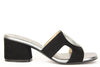 368 NERO CIABATTA SANDALO DONNA