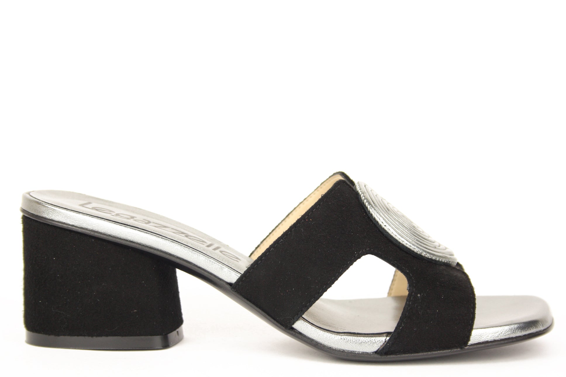 368 NERO CIABATTA SANDALO DONNA