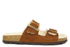 SARA CB2586 CUOIO PANTOFOLA PUNTA APERTA PANTOFOLE
