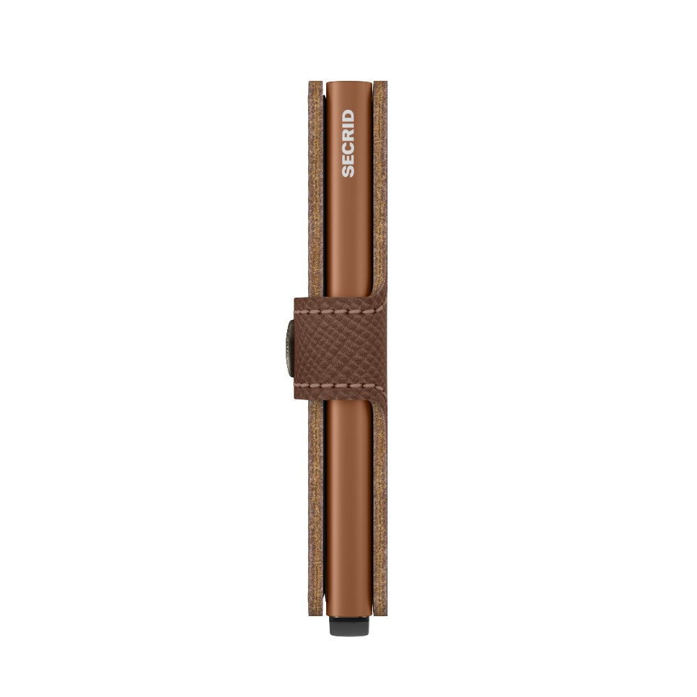 MINIWALLET SAFFIANO CARAMEL MINI PORTAFOGLO PORTACARD UNISEX ACCESSORI