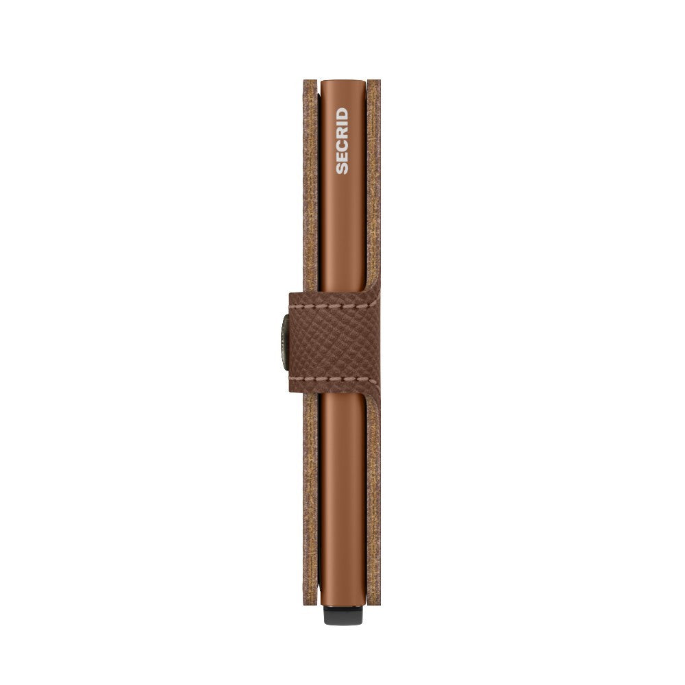 MINIWALLET SAFFIANO CARAMEL MINI PORTAFOGLO PORTACARD UNISEX ACCESSORI