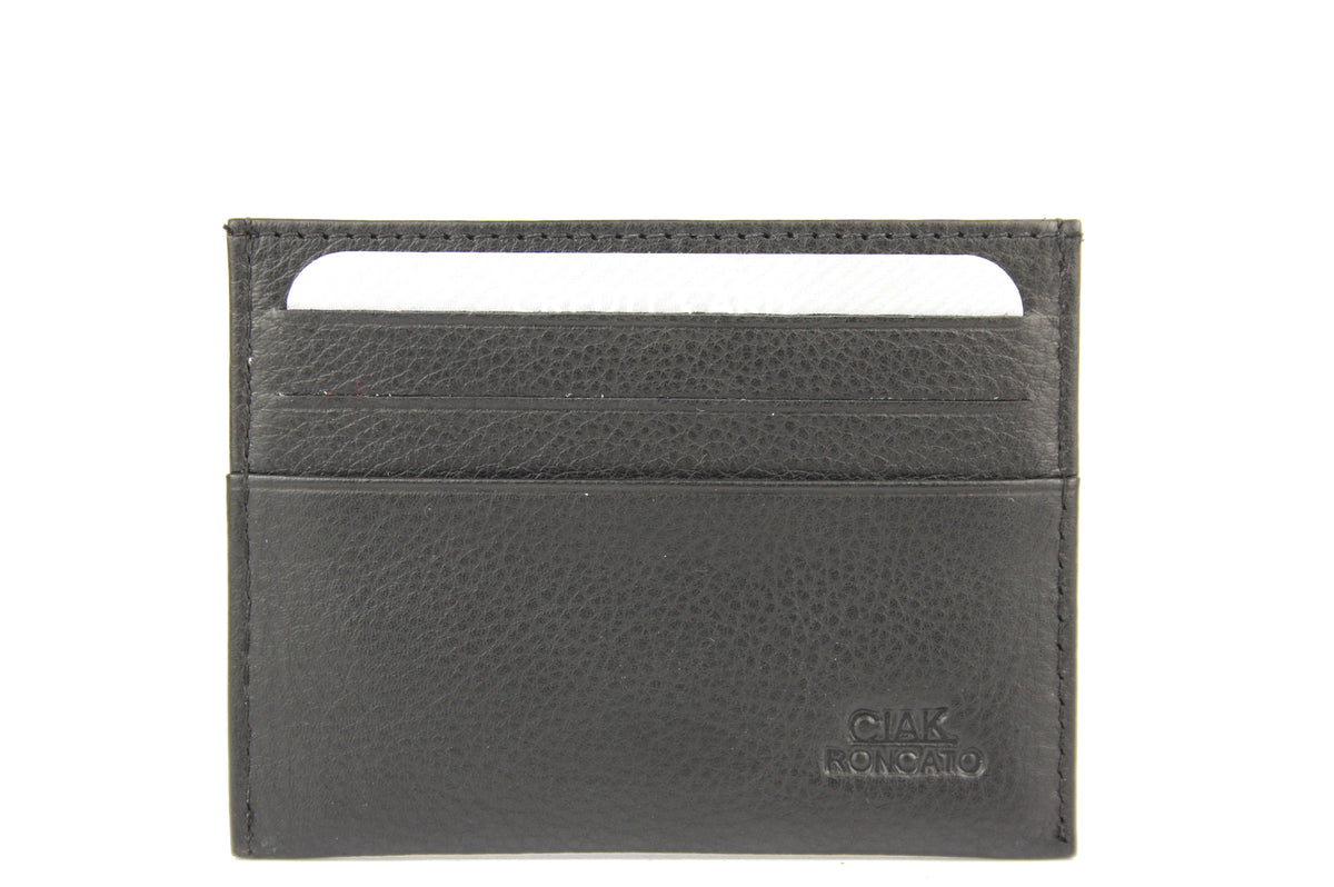 76.01 PELLE NERO PORTACARD UOMO ACCESSORI