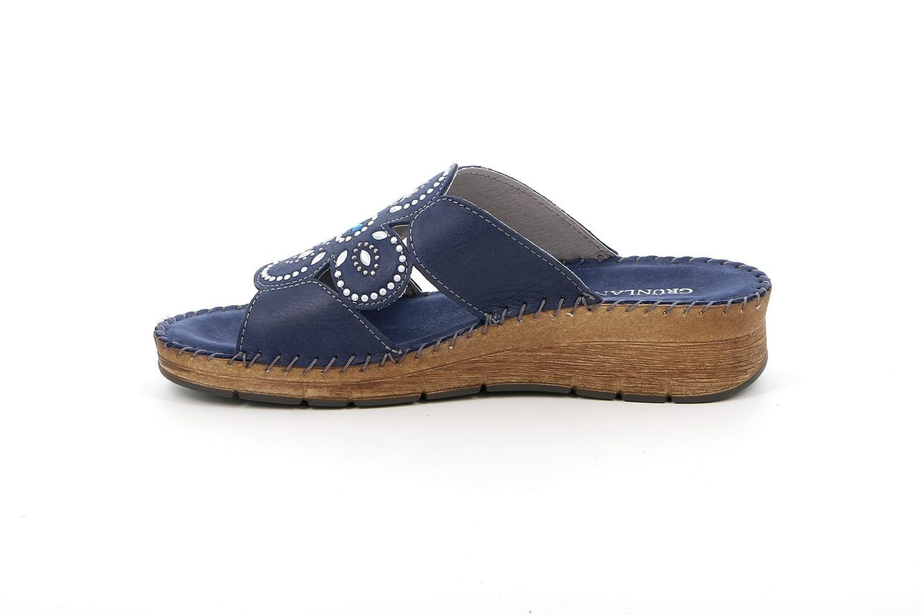PALO CI2924 BLU CIABATTA SANDALO DONNA