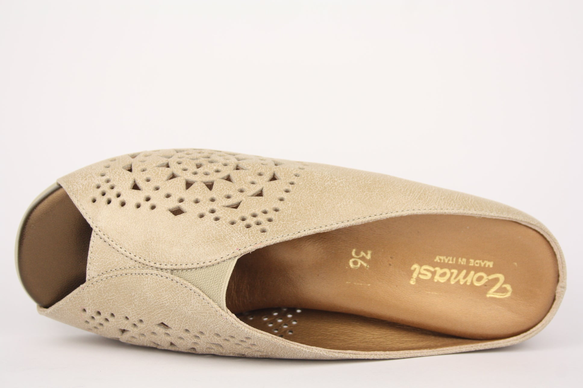 SKYLER C.F. - LARGE BEIGE CIABATTA SANDALO DONNA