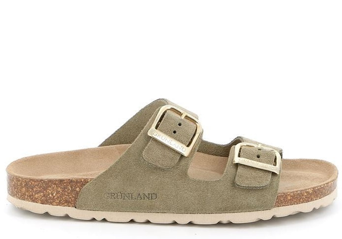 SARA CB2631 OLIVA CIABATTA SANDALO DONNA