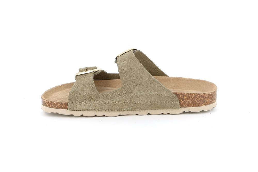 SARA CB2631 OLIVA CIABATTA SANDALO DONNA