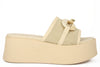 88F4 BEIGE CIABATTA SANDALO DONNA